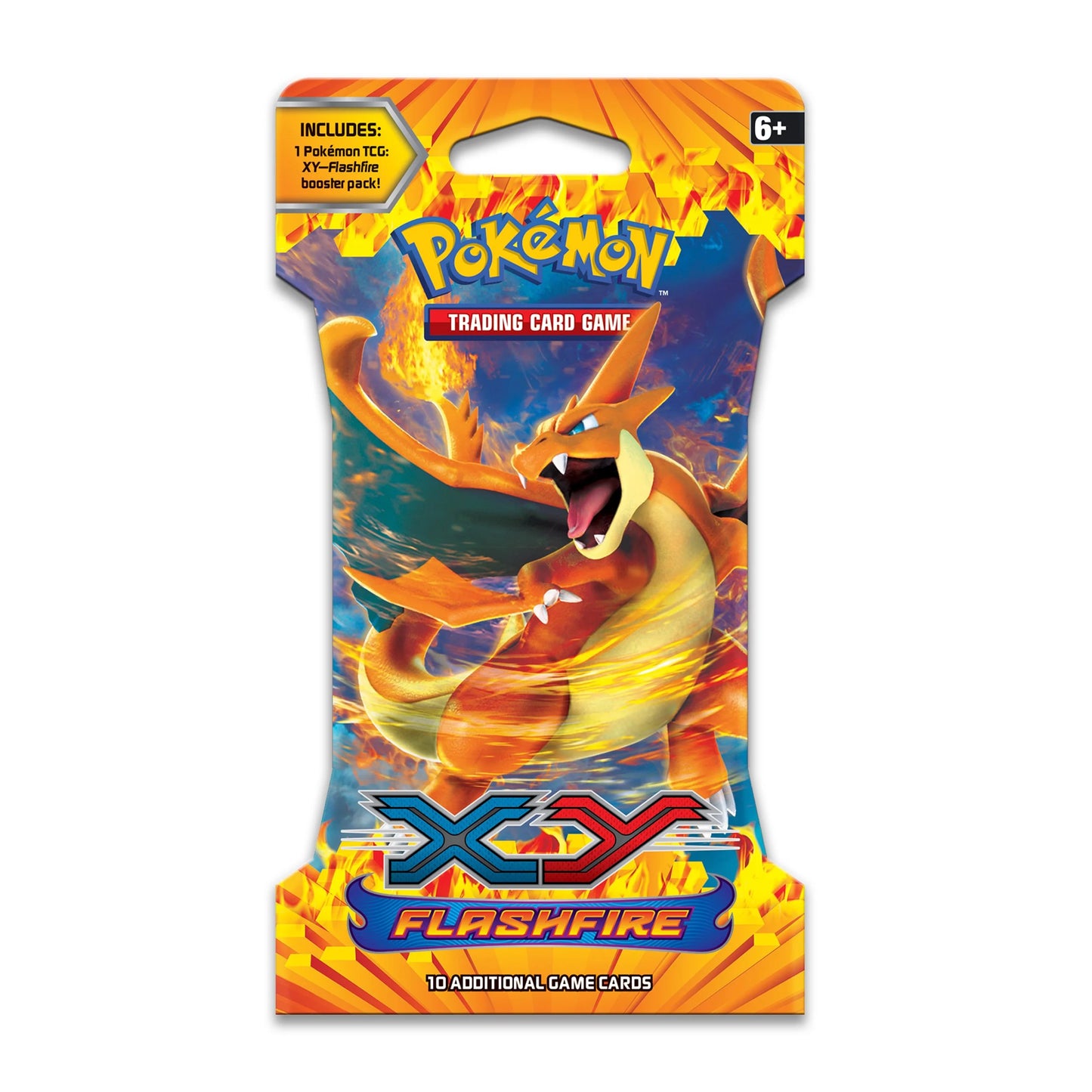 Center Pokã©Mon TCG: XyâFlashfire Sleeved Booster Pack (10 Cards)
