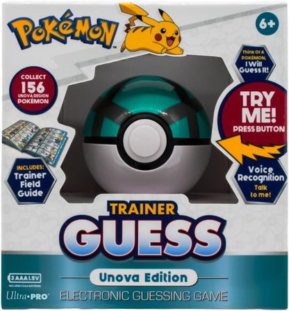 Pokémon Trainer Guess: Unova Edition, I Will Guess It! Electronic Voice Recognition Guessing Brain Game Pokemon Go Digital Travel Board Games Toys - Talk to Your Poke Ball