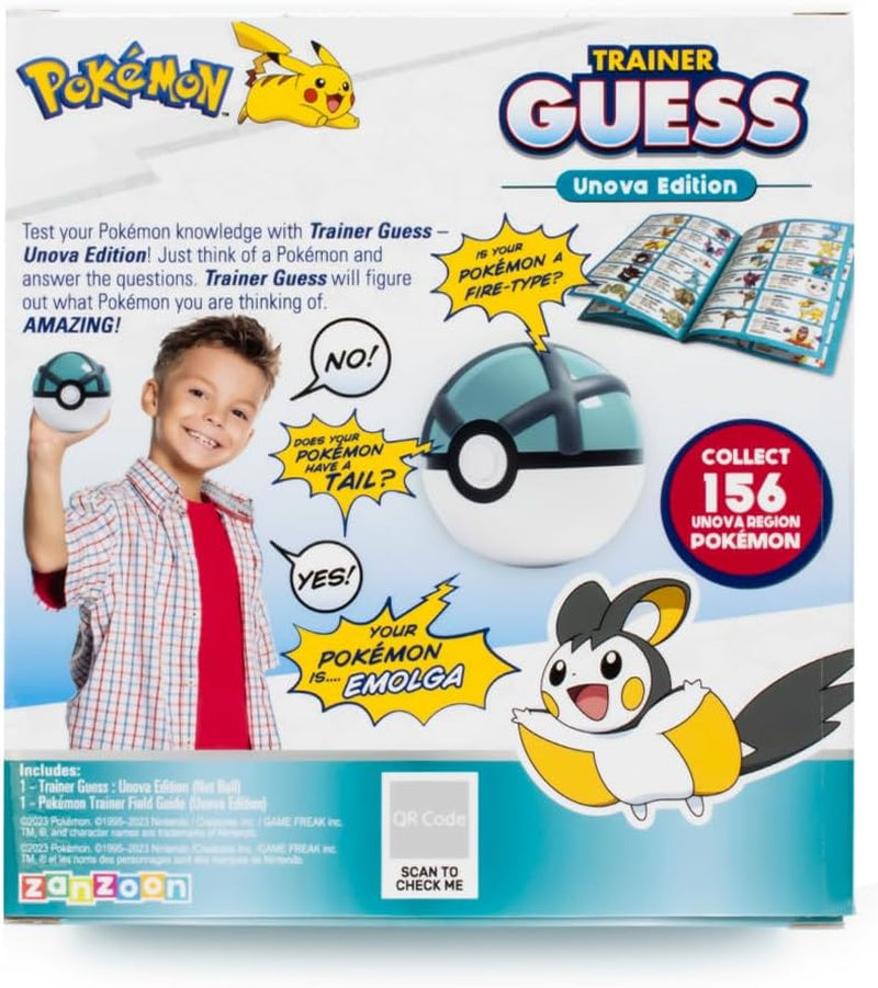 Pokémon Trainer Guess: Unova Edition, I Will Guess It! Electronic Voice Recognition Guessing Brain Game Pokemon Go Digital Travel Board Games Toys - Talk to Your Poke Ball