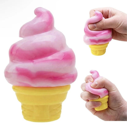Needoh NICE CREAM CONE Ice Cream Swirl Squishy Toy NEE DOH Stress Ball