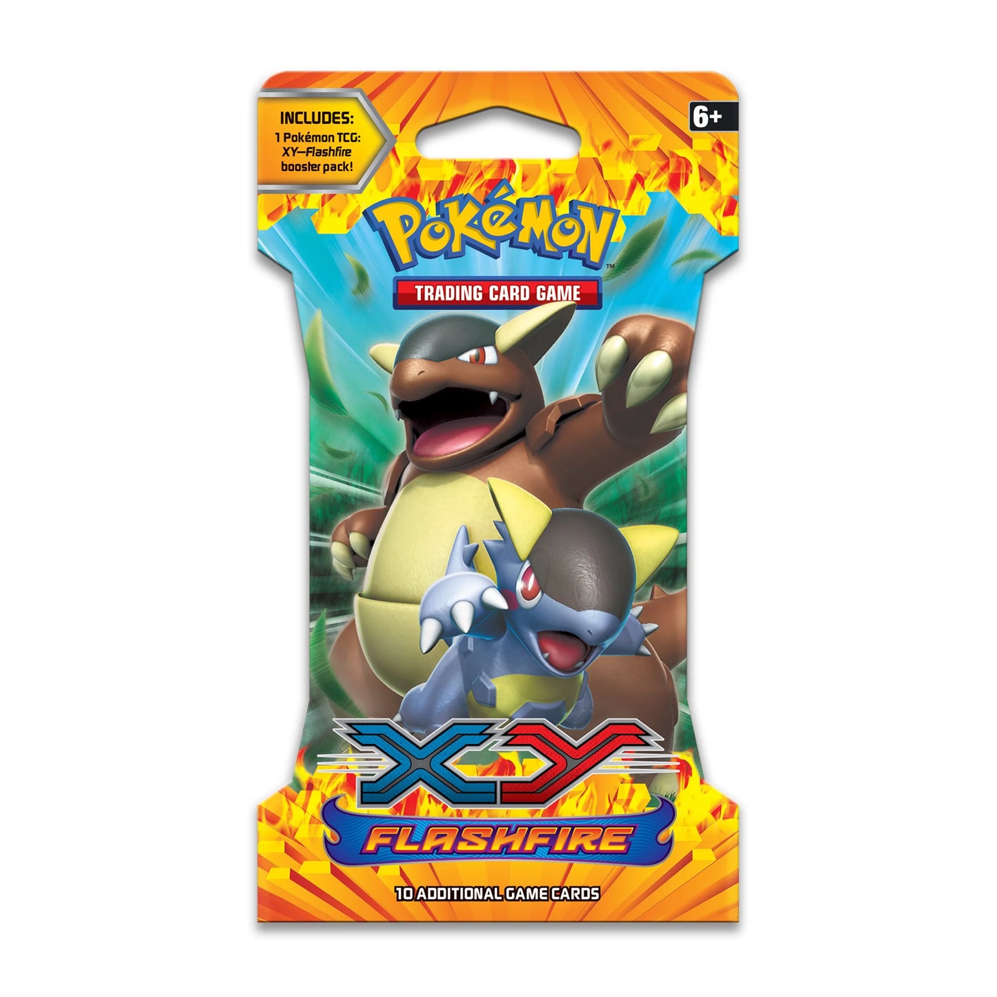 Center Pokã©Mon TCG: XyâFlashfire Sleeved Booster Pack (10 Cards)