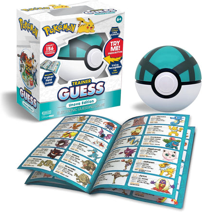 Pokémon Trainer Guess: Unova Edition, I Will Guess It! Electronic Voice Recognition Guessing Brain Game Pokemon Go Digital Travel Board Games Toys - Talk to Your Poke Ball