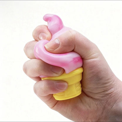 Needoh NICE CREAM CONE Ice Cream Swirl Squishy Toy NEE DOH Stress Ball